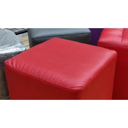 Пуфік-банкетка для примірки взуття (червоний куб)